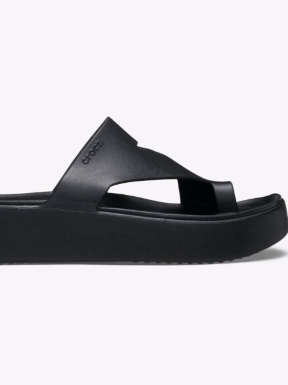 Crocs Getaway Platform Toe Loop - Black Size 8